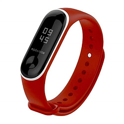 Bracelet en silicone deux tons doux rouge pour votre Xiaomi Mi Band 3