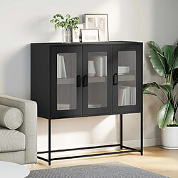 Avis vidaXL Buffet anthracite 100,5x39x107 cm acier laminé à froid