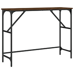 Maison Chic Table console | Meuble d'entrée | Table d'appoint chêne marron 100x32x75 cm bois d'ingénierie -GKD28621