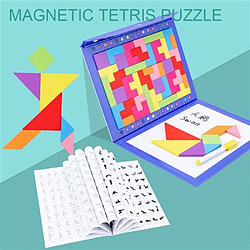 RedMiter Puzzle magnétique multifonctionnel Tangram Magnetic Tetris - Multicolore