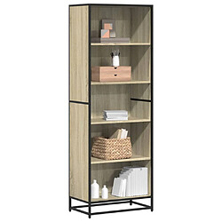 vidaXL Bibliothèque chêne sonoma 60x35x170,5 cm bois d'ingénierie