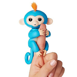 Universal Jouets pour enfants, singes à doigts, animaux de compagnie pour bébés interactifs (bleus)