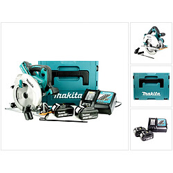 Makita DHS 710 RFJ Scie circulaire portative 190 mm 36 V Li-Ion + 2x Batteries 3.0 Ah + Chargeur + Coffret Makpac avec insert 