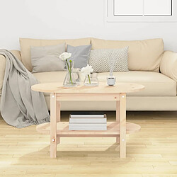 Avis Maison Chic Table basse,Table Console Table d'appoint, Table pour salon 80x45x45 cm Bois massif de pin -MN73545