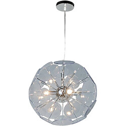 Lustre luminaire boule suspendue pour plafond 3 feux