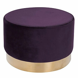 Paris Prix Pouf Rond Déco Nano 55cm Violet