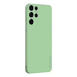 Coque en silicone découpes précises vert pour votre Samsung Galaxy S21 Ultra 5G