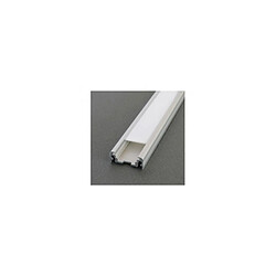 Vision-El Profile Plat Aluminium Brut 1m pour bandeaux LED