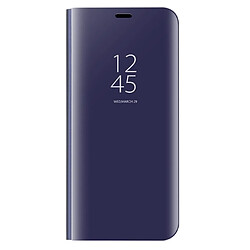 Wewoo Housse Étui Violet pour Huawei Mate 9 Galvanoplastie PC + PU de protection à rabat horizontal avec support et fonction de veille / réveil