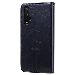 Avis Wewoo Housse Coque Business Style Oil Wax Texture en cuir à rabat horizontal pour Huawei Honor 20avec support et fentes cartes et portefeuille noir