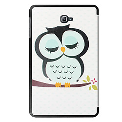 Avis Etui en PU Smart à motif pour Samsung Galaxy Tab A 10.1 (2016) T580 T585 - Hibou dormant