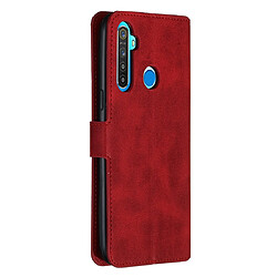 Avis Wewoo Housse Coque Pour OPPO Realme 5 Classic Calf Texture Horizontal Flip PU en cuiravec support et fentes cartes et portefeuille rouge