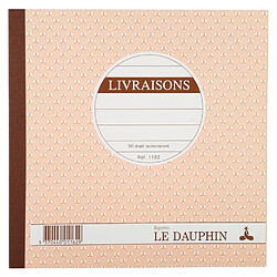 Cahier de livraison Manifold Le Dauphin autocopiant 21 x 21 cm 50 pages double exemplaires