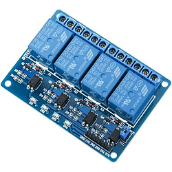 Acheter Module Relais 1 Pièce 4 Canaux 4CH DC 5V avec Coupleur Optique pour UNO R3 Mega 1280 DSP Arm PIC AVR