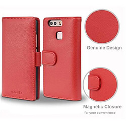 Cadorabo Coque Huawei P9 Etui en Rouge pas cher