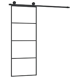 vidaXL Porte coulissante avec kit de quincaillerie 76x205 cm Verre ESG