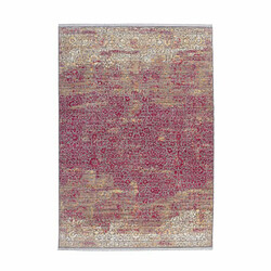 Paris Prix Tapis Vintage à Poils Courts Antigua Orange & Rouge 80 x 150 cm