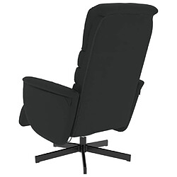 Acheter vidaXL Fauteuil inclinable de massage repose-pieds noir similicuir