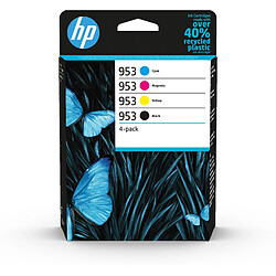 HP 953 Pack de 4 cartouches d'encre Noir/Cyan/Magenta/Jaune authentiques