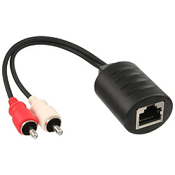 Câble audio InLine® RCA sur réseau local / Ethernet / RJ45, 2 pièces un jeu