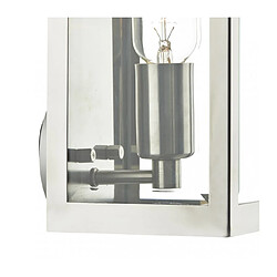 Avis Luminaire Center Applique murale Era acier inoxydable et verre 1 ampoule