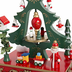 BigBuy Christmas Décorations de Noël Multicouleur Bois Avion 18,3 x 12,7 x 24 cm