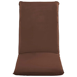 Avis Maison Chic Chaise longue, Transat pliable Tissu Oxford Marron