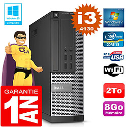 PC DELL 7020 SFF Core I3-4130 Ram 8Go Disque 2 To Graveur DVD Wifi W7 - Occasion