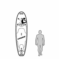 Acheter Planche de Paddle Surf Gonflable avec Accessoires Paddle Surf Cressi-Sub NA021020 Bleu