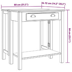 vidaXL Ensemble de bar 5 pcs Bois de pin massif pas cher