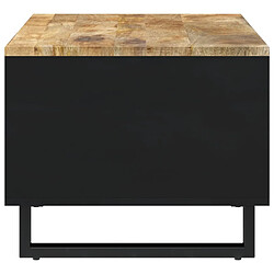 Avis vidaXL Table basse 90x50x40 cm bois de manguier massif