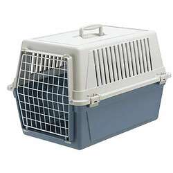 Ferplast Atlas 30EL, panier de Transport pour chats et Chiens, colori bleu