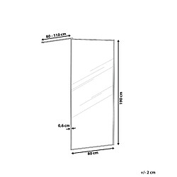 Avis Beliani Parois de douche WASPAM 80 x 190 cm Argenté