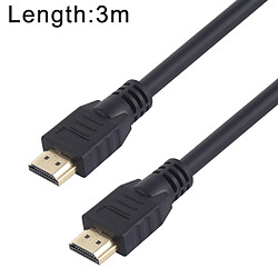 Wewoo Cable HDMI Câble Full HD ultra-rapide 4K x 2K 30AWG HDMI avec Ethernet audio / vidéo numérique évolué TV connectée à l'ordinateur 19 + version cuivre étamé, longueur: 3 m