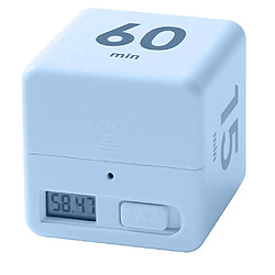 Universal Cube Timer Cute Minute Cube Timer Miracle Blue Timer Cube pour la cuisine Bureau Voyage Sport Gestion du temps