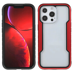 Coque en TPU + acrylique anti-chute, hybride noir/rouge pour votre Apple iPhone 13 Pro Max 6.7 pouces