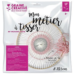 Graines Creatives Coffret mon métier à tisser rond Ø 28,5 cm