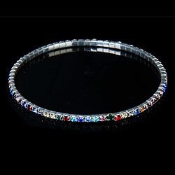 Bracelet De Cheville à Une Seule Rangée De Diamants En Cristal ANKLET Chaîne De Mariée MARIAGE Multicolore