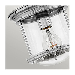 Elstead Lighting Plafonnier Salle de bains Hinkley Verre transparent,acier Chrome, verre transparent