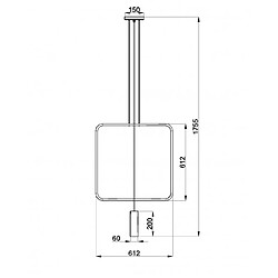 Avis Luminaire Center Suspension Rana Acier Noir 1 ampoule 175cm