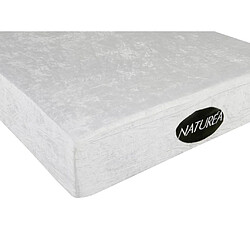 Vente-Unique Matelas de relaxation 90 x 200 cm mousse à mémoire de forme et coutil bambou ép.20cm - PARURE de NATUREA