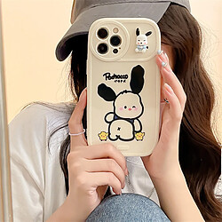 GUPBOO Étui pour iPhone13 Silicone de cas de téléphone portable de dessin animé de chien Pacha en trois dimensions