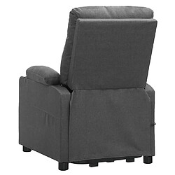 Acheter vidaXL Fauteuil de massage inclinable Gris clair Tissu