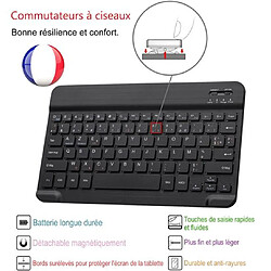 Avis RedMiter Silicone avec Clavier Français AZERTY Bluetooth pour iPad Pro 10.5 / Air3 2019 - Noir