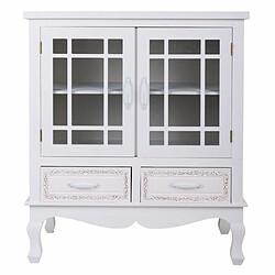 Buffet Alexandra House Living Blanc Bois de pin Bois MDF 37 x 84 x 75 cm