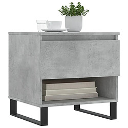 Avis Maison Chic Lot de 2 Tables basses,Table Console pour salon gris béton 50x46x50 cm bois d'ingénierie -MN65220