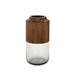 Vase Alexandra House Living Naturel Bois verre 15 x 30 x 15 cm