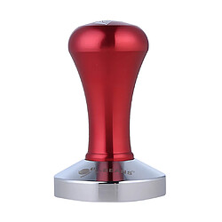 Cafetière Tamper Plat à Base De Grain De Café Poignée Presse Outil Aluminium Rouge