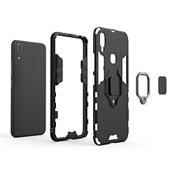 Avis Wewoo Coque Housse de protection antichoc PC + TPU pour Vivo X21i, avec support d'anneau magnétique (Noir)