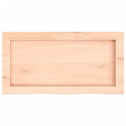 Avis vidaXL Étagère murale 60x30x(2-4) cm bois de chêne massif non traité